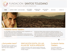 Tablet Screenshot of fundacionsantostoledano.com